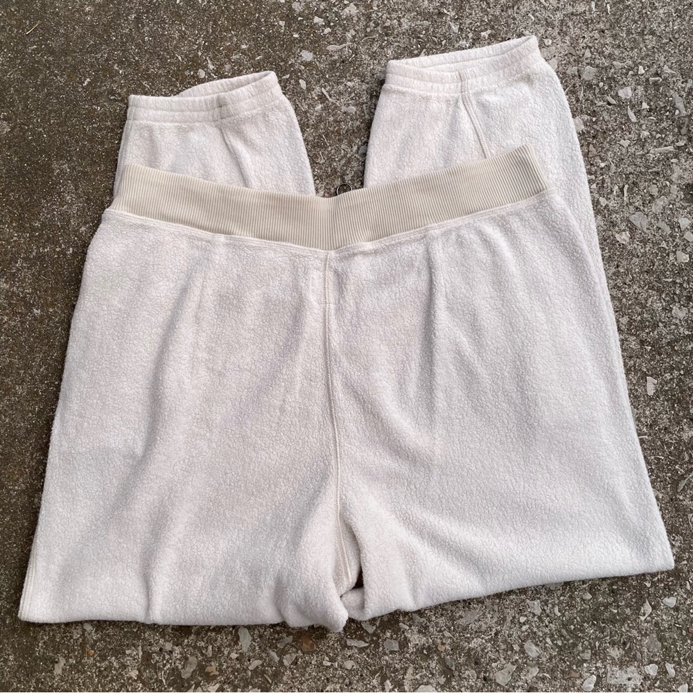 Aerie | Fleece Sherpa Comfy Zip Front Corset Jogger Pants - Picture 5 of 7